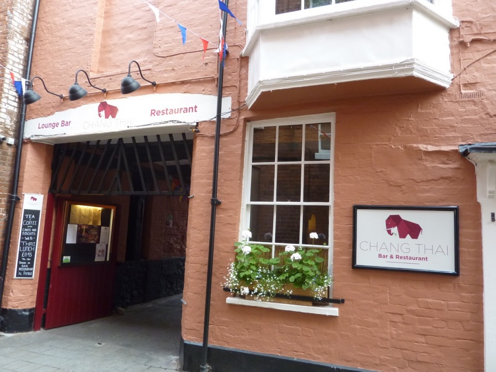 photo showing the entrance to Chang Thai in Ludlow